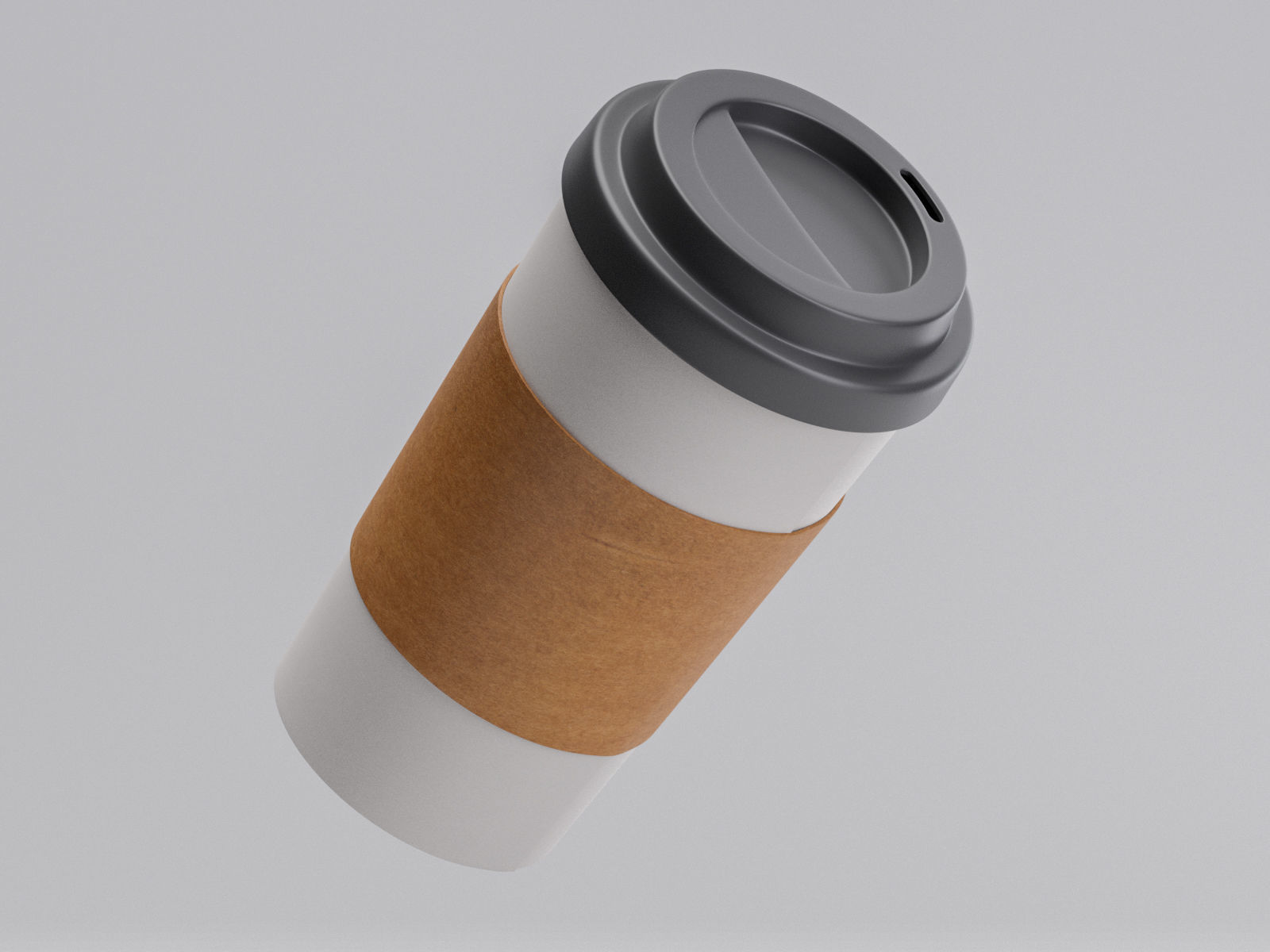 Coffee Cup Free low-poly 3D model_3