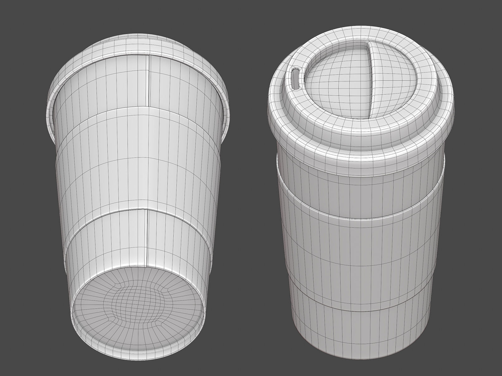 Coffee Cup Free low-poly 3D model_5