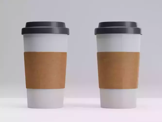 Coffee Cup Free low-poly 3D model