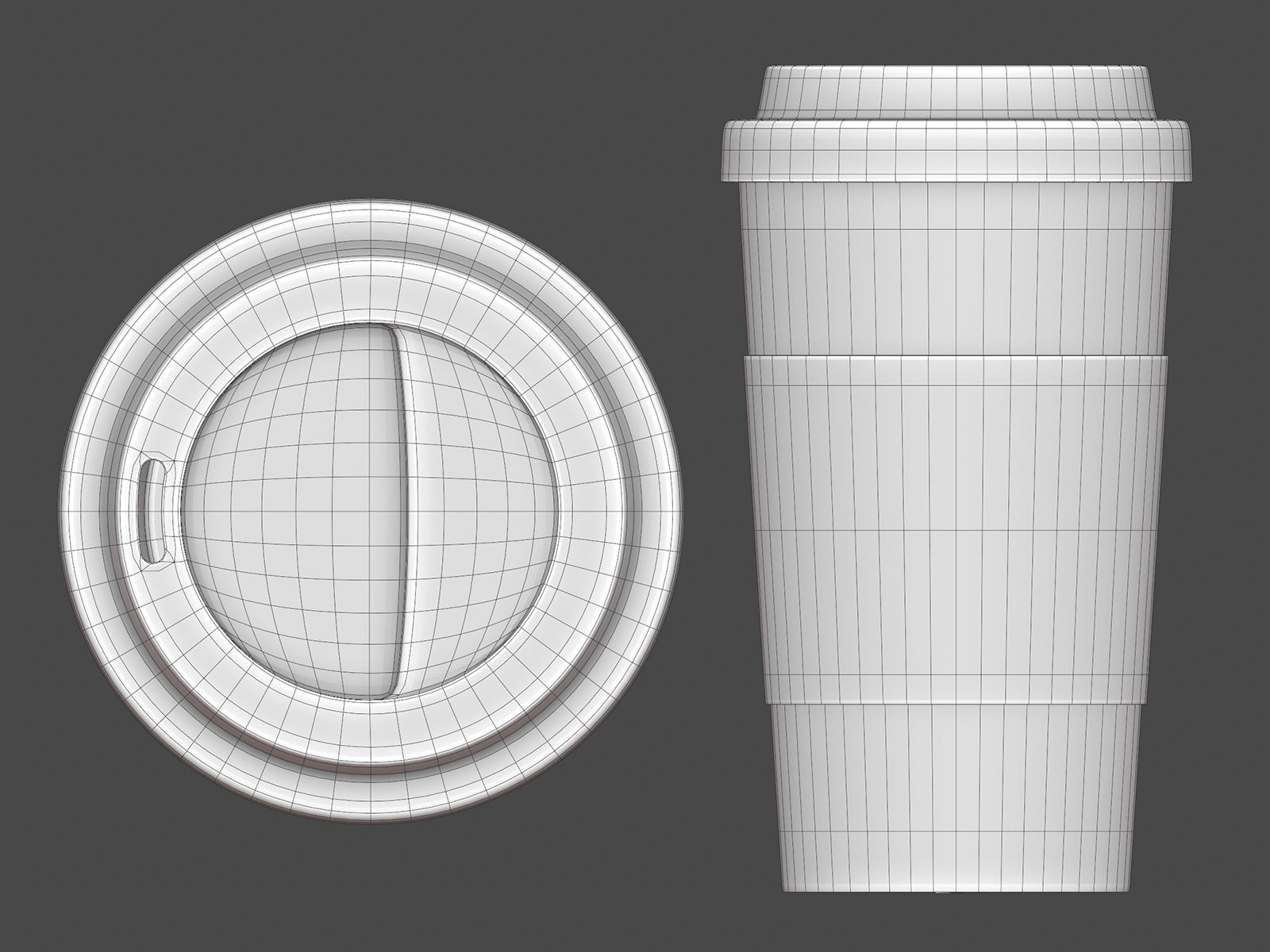 Coffee Cup Free low-poly 3D model_4