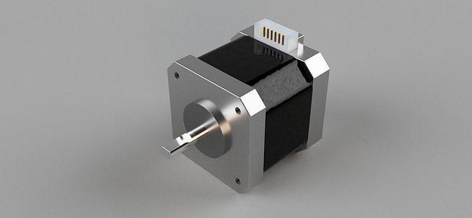 NEMA 17 stepper motor 3D model