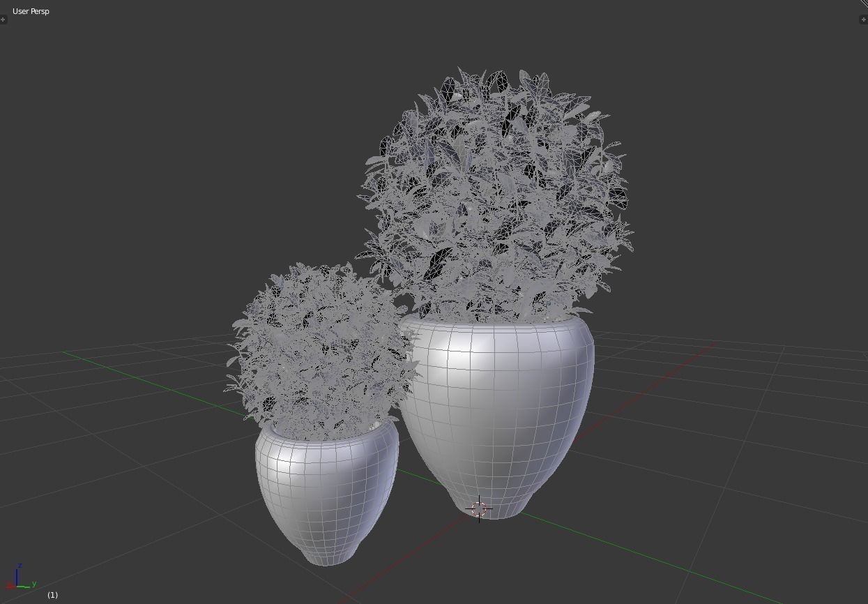 Plants modern 3d 3D model Free 3D model_3
