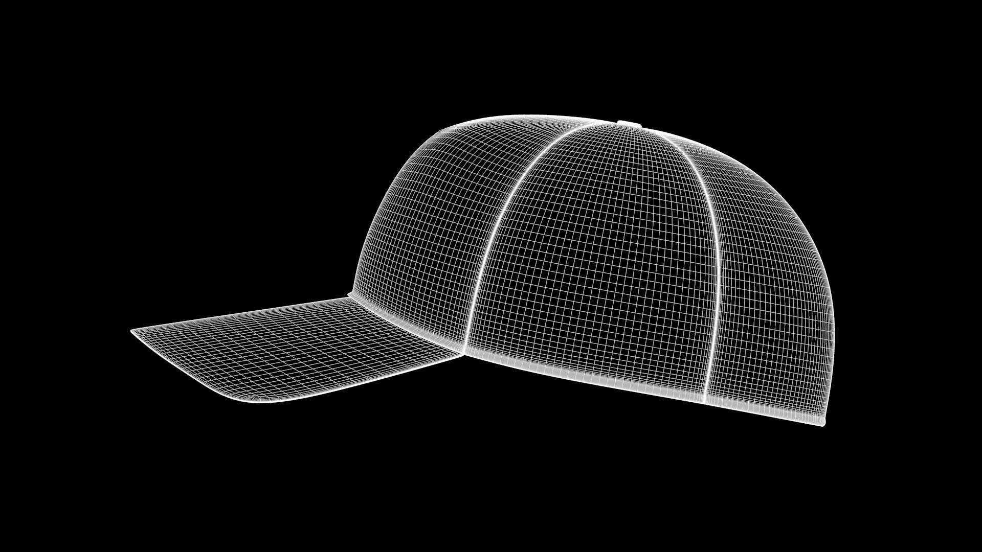 Cap - Hat Low-poly 3D model_13