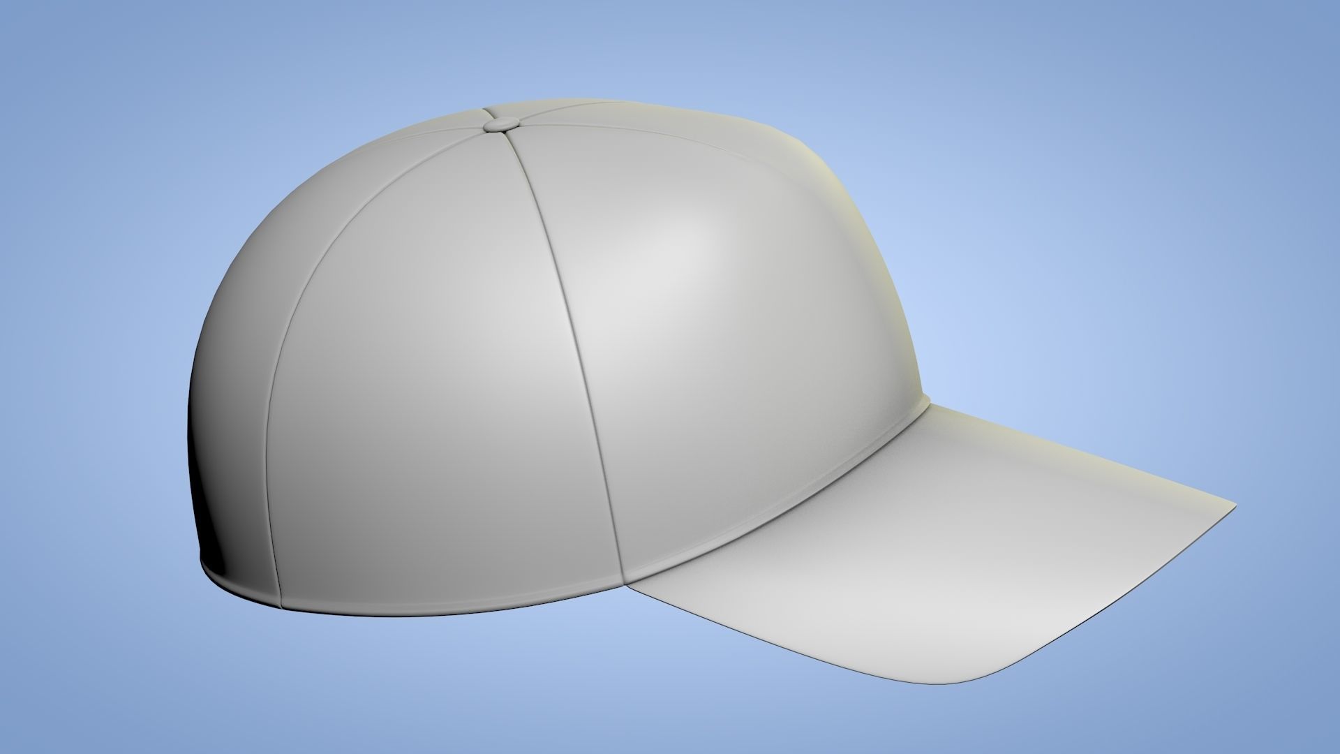 Cap - Hat Low-poly 3D model_9