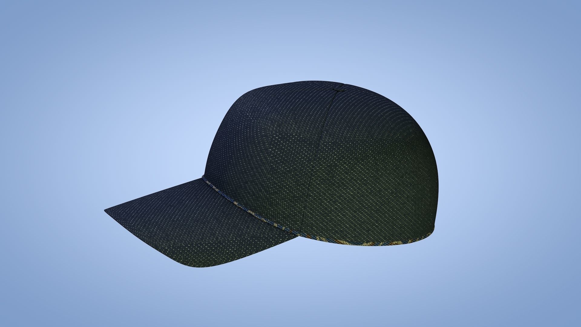 Cap - Hat Low-poly 3D model_6