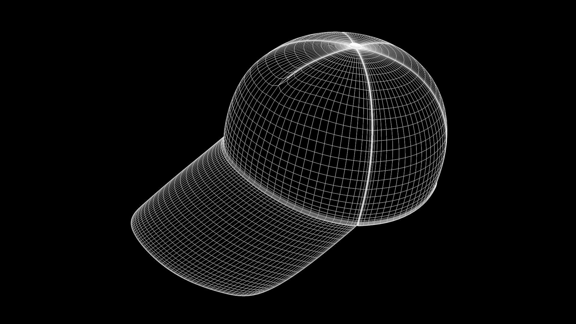 Cap - Hat Low-poly 3D model_12