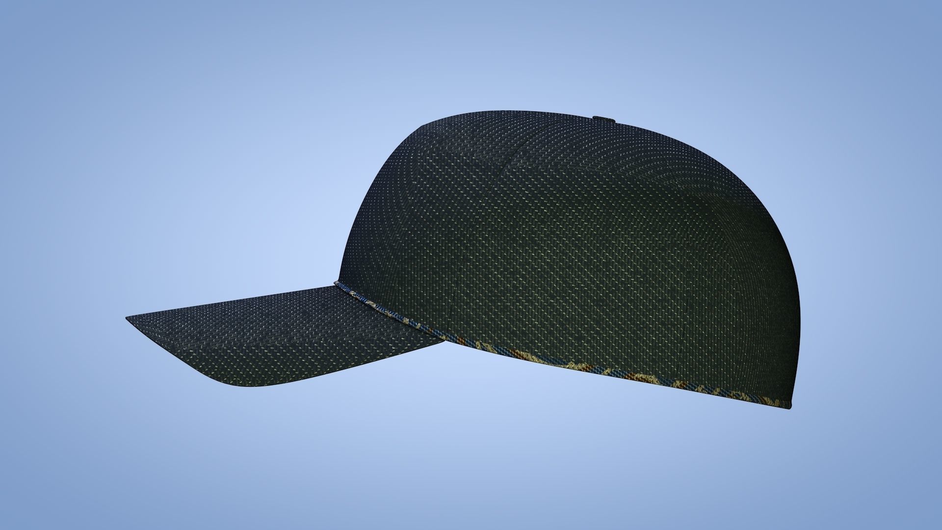 Cap - Hat Low-poly 3D model_8