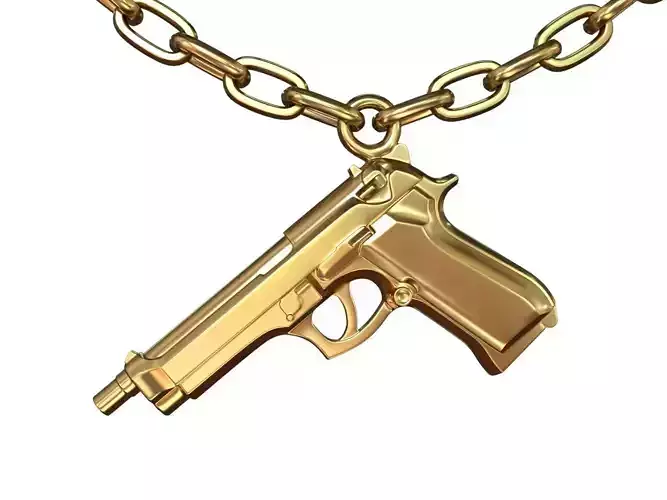 Beretta 92 pendant 3D print model
