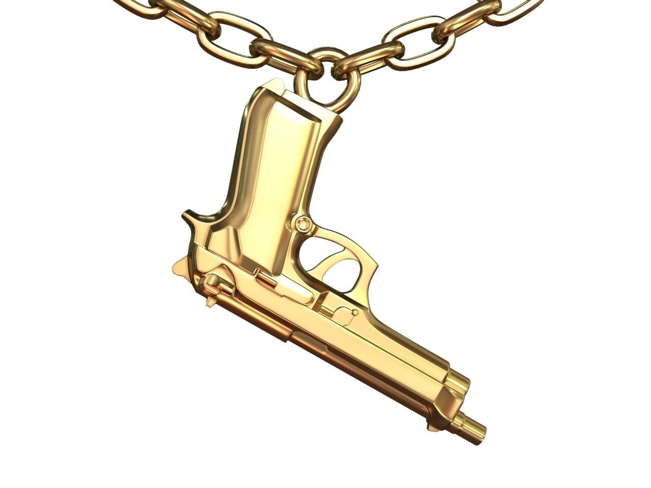 Beretta 92 pendant 3D print model_2