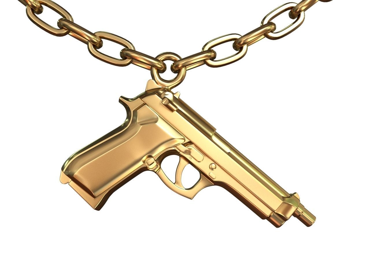 Beretta 92 pendant 3D print model_1