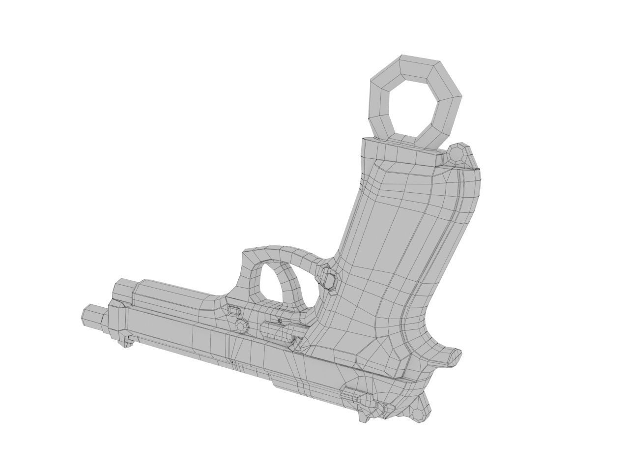 Beretta 92 pendant 3D print model_10