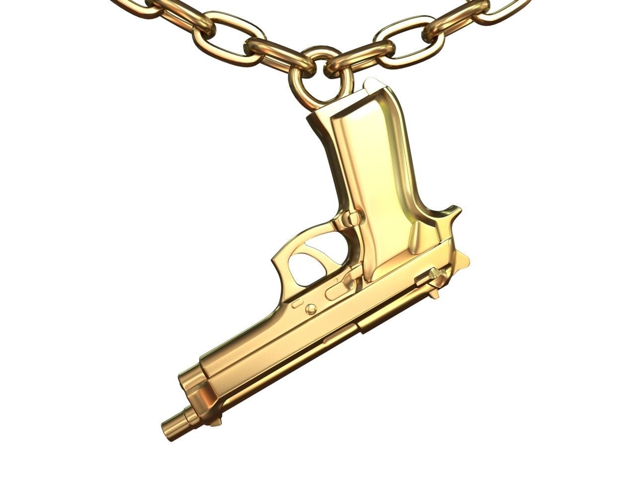 Beretta 92 pendant 3D print model_3