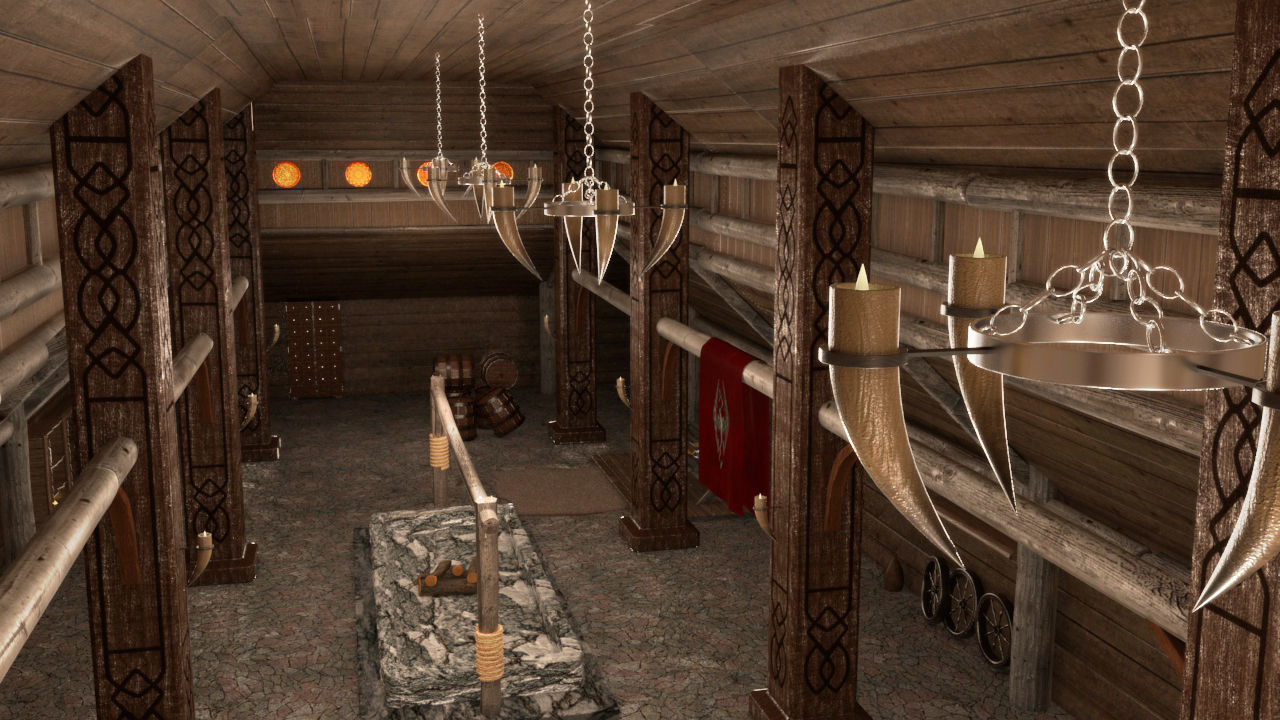 Skyrim Tavern The Elder Scrolls 3D model_2