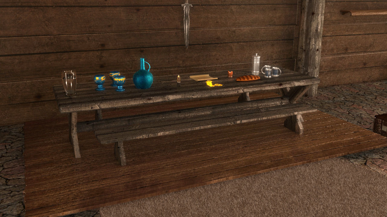 Skyrim Tavern The Elder Scrolls 3D model_7