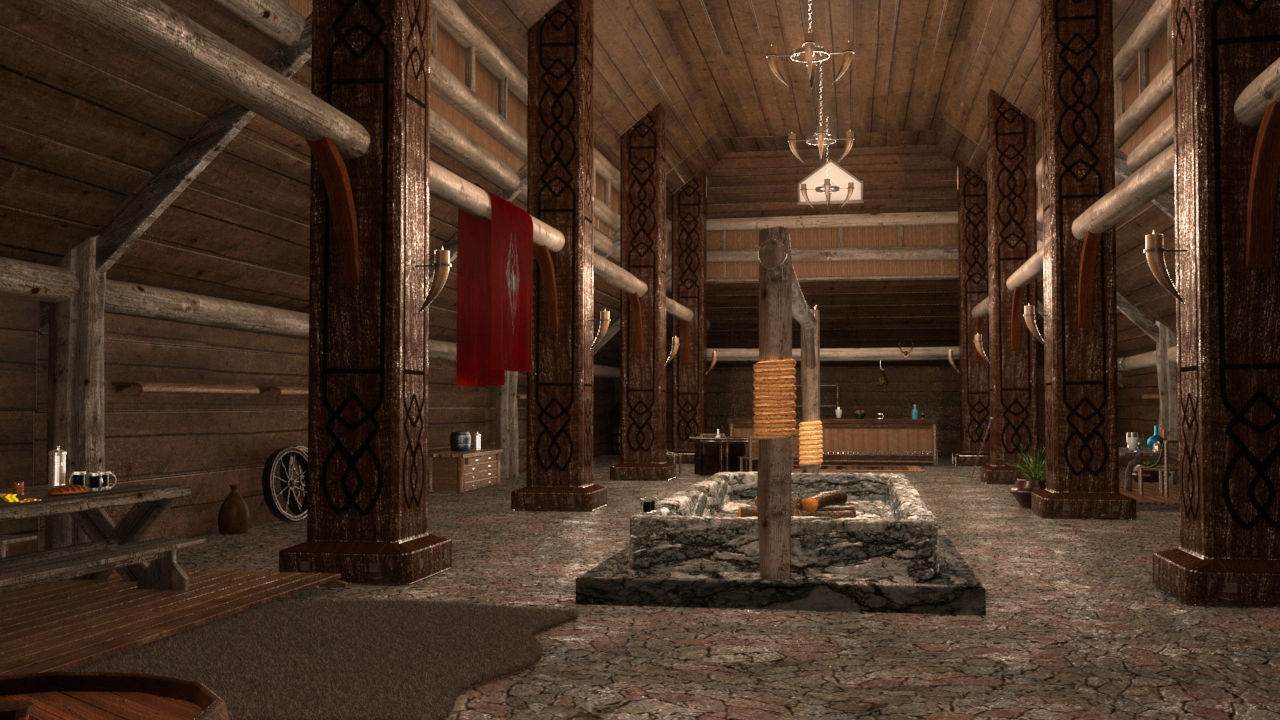 Skyrim Tavern The Elder Scrolls 3D model_1