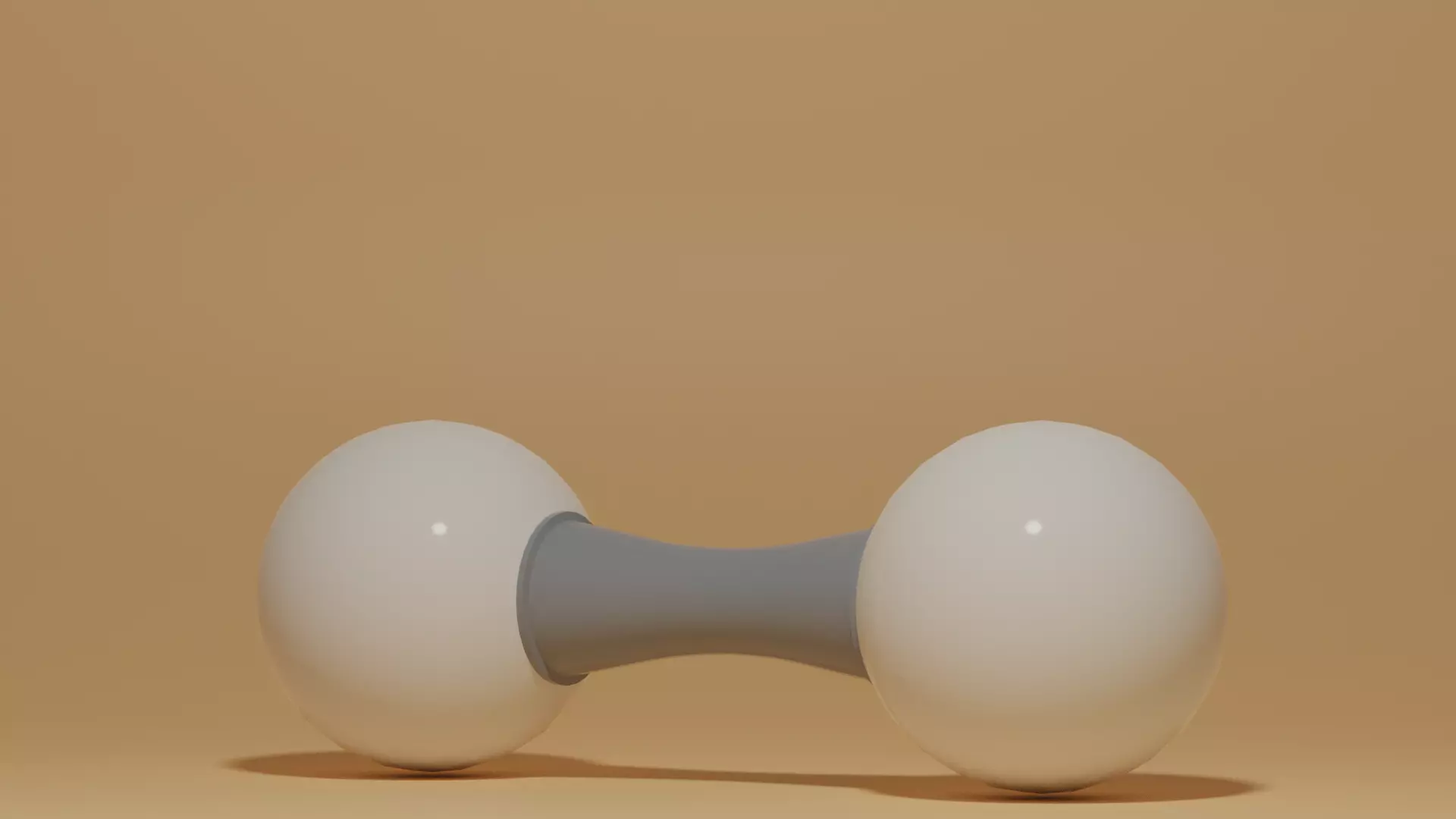 Hydrogen Molecule H2 Low-poly 3D model