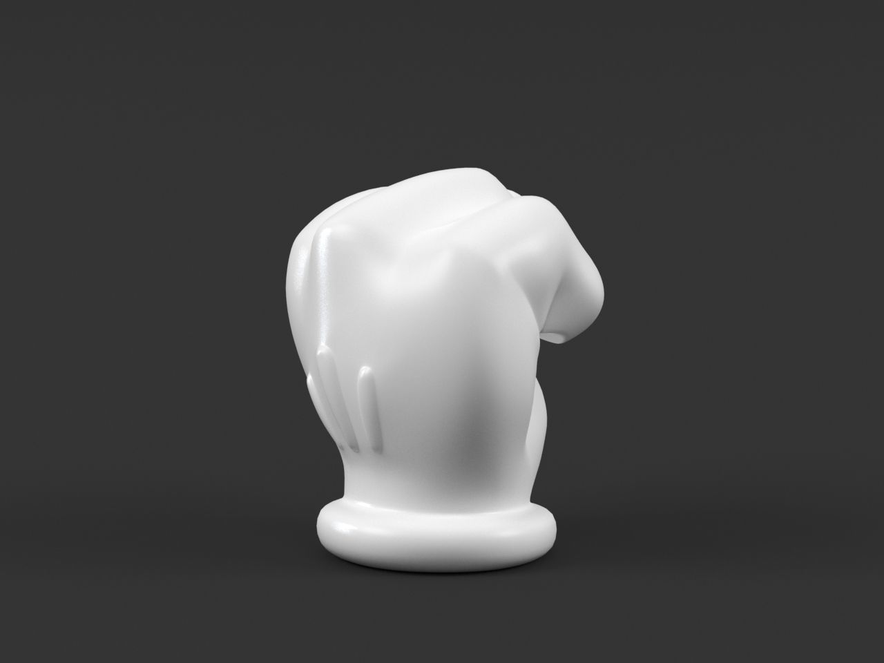Hand Mickey Fist 3D print model_9
