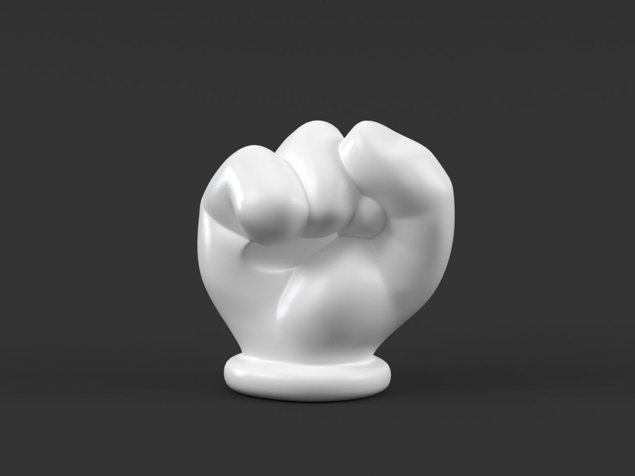 Hand Mickey Fist 3D print model_3