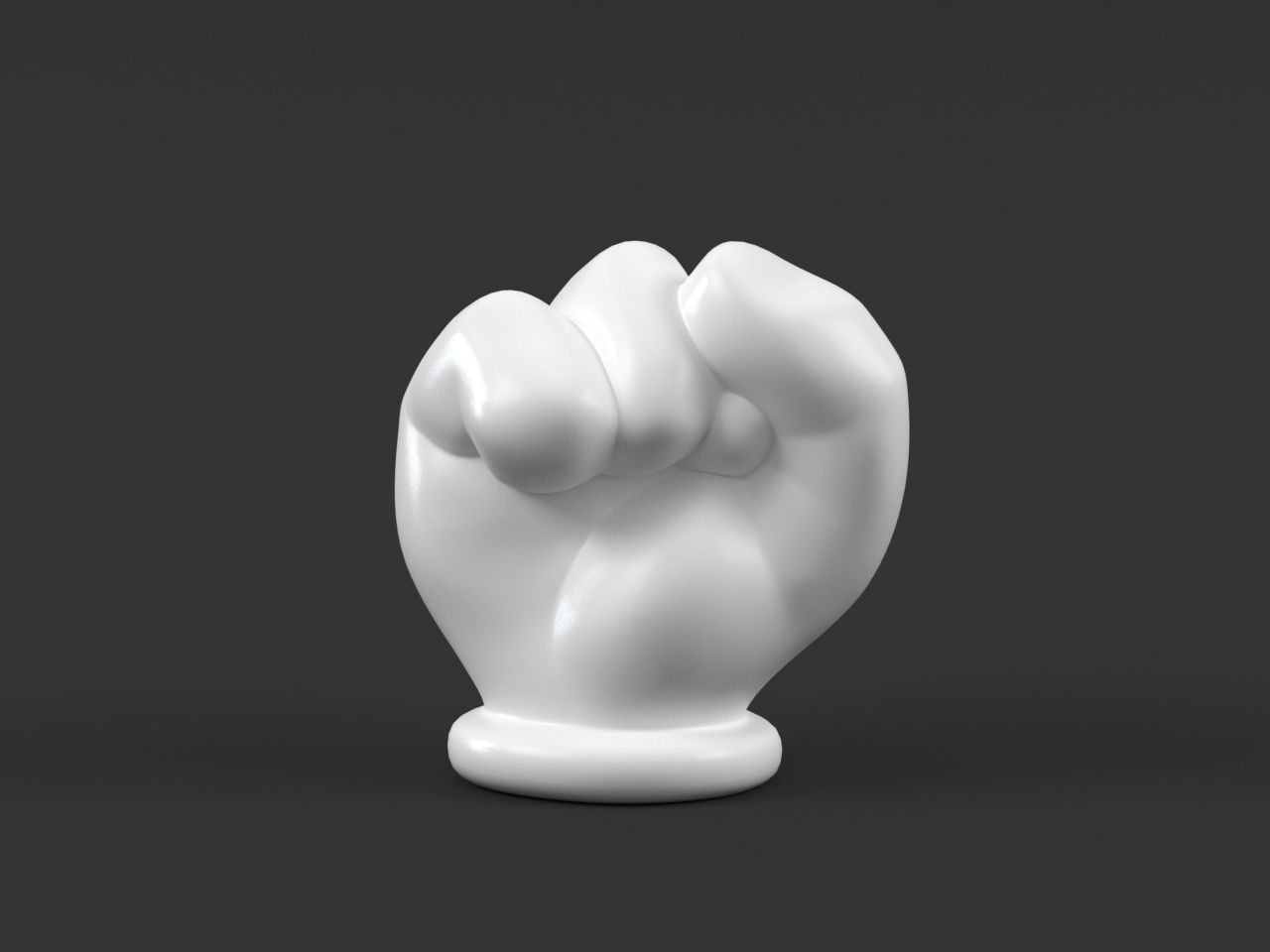Hand Mickey Fist 3D print model_4