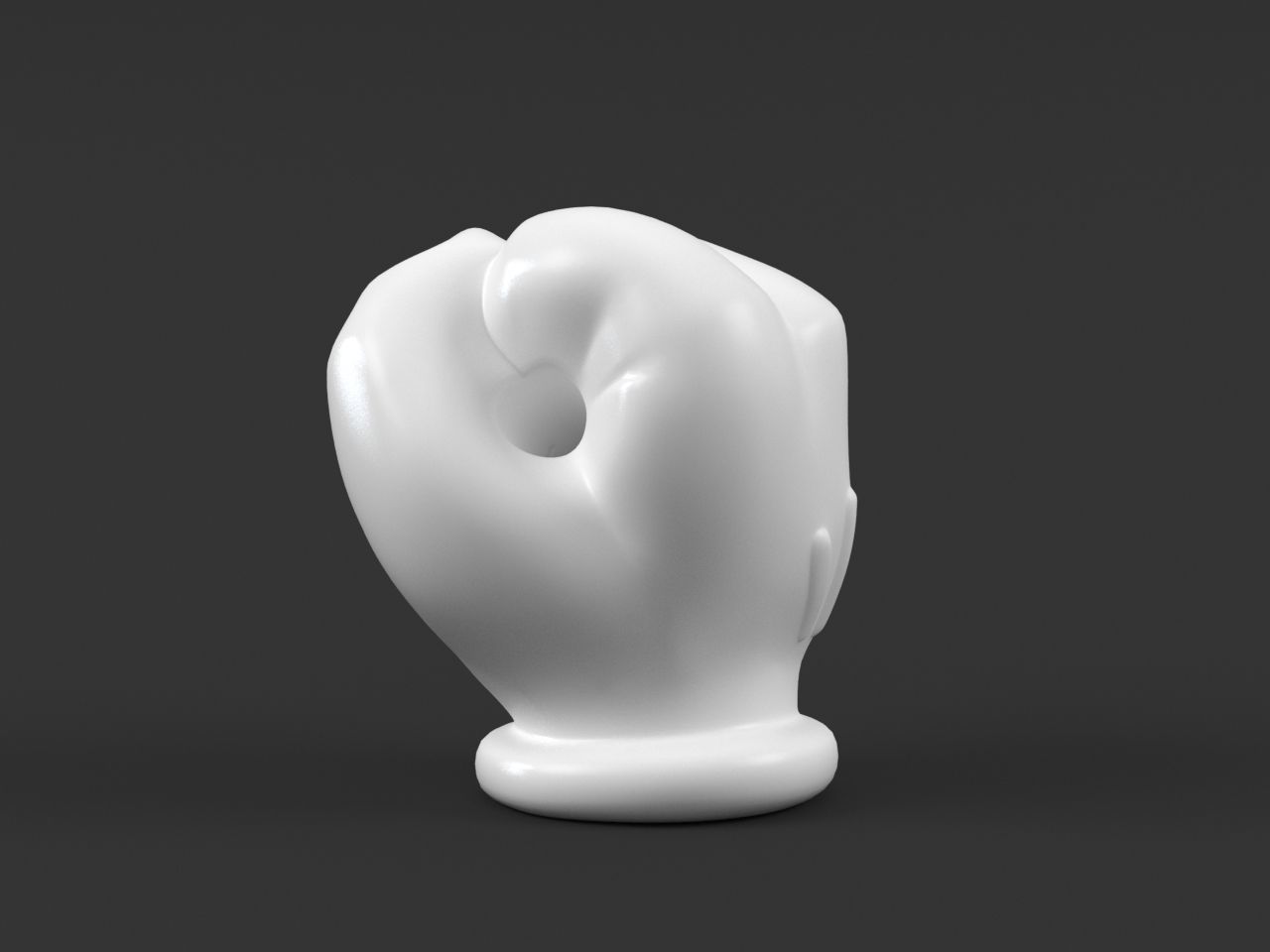 Hand Mickey Fist 3D print model_8