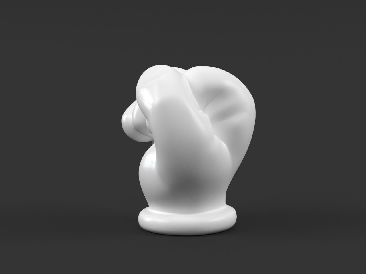 Hand Mickey Fist 3D print model_11