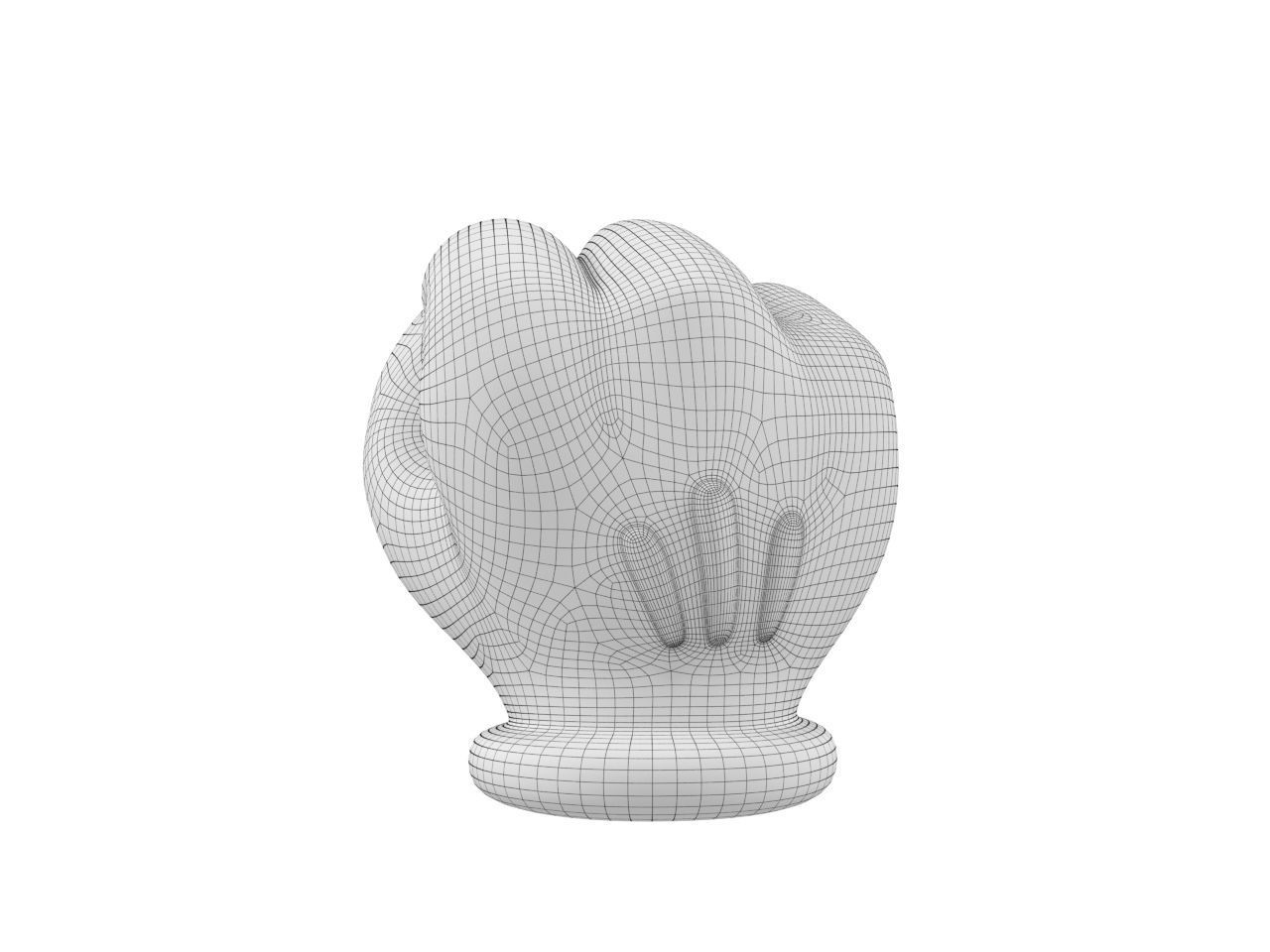Hand Mickey Fist 3D print model_1