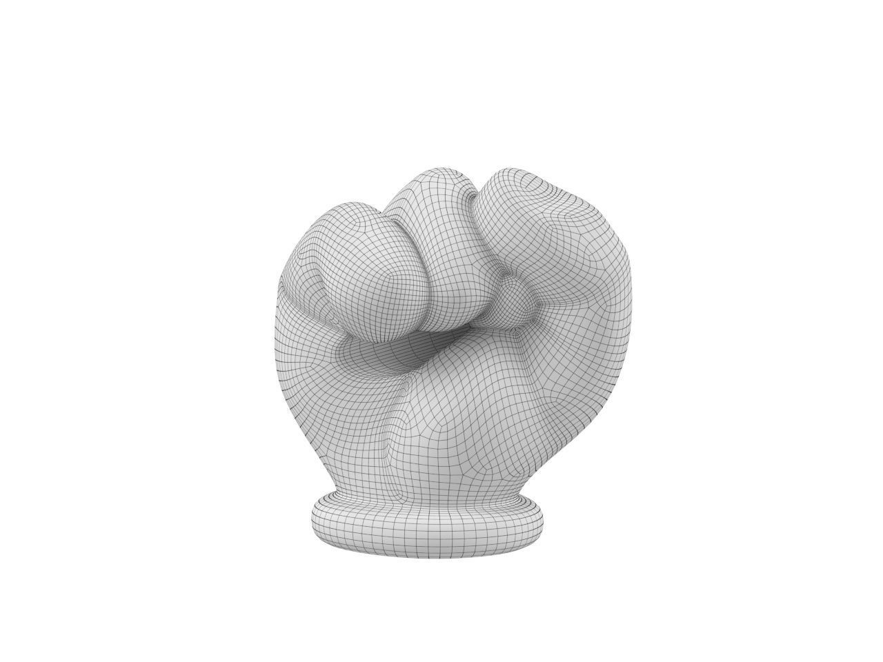 Hand Mickey Fist 3D print model_6