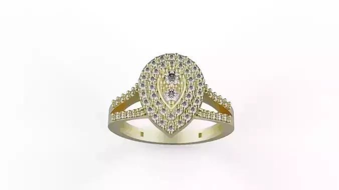 diamond ring woman model