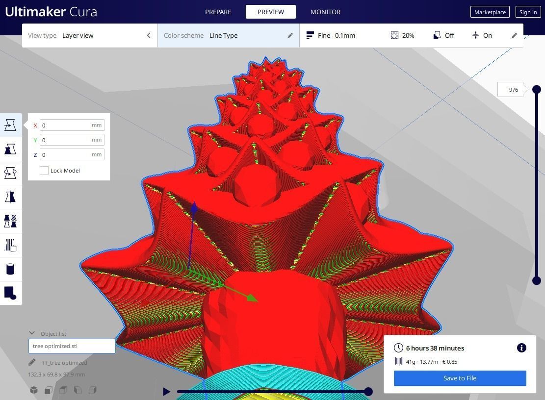Christmas tree  3D print model_11