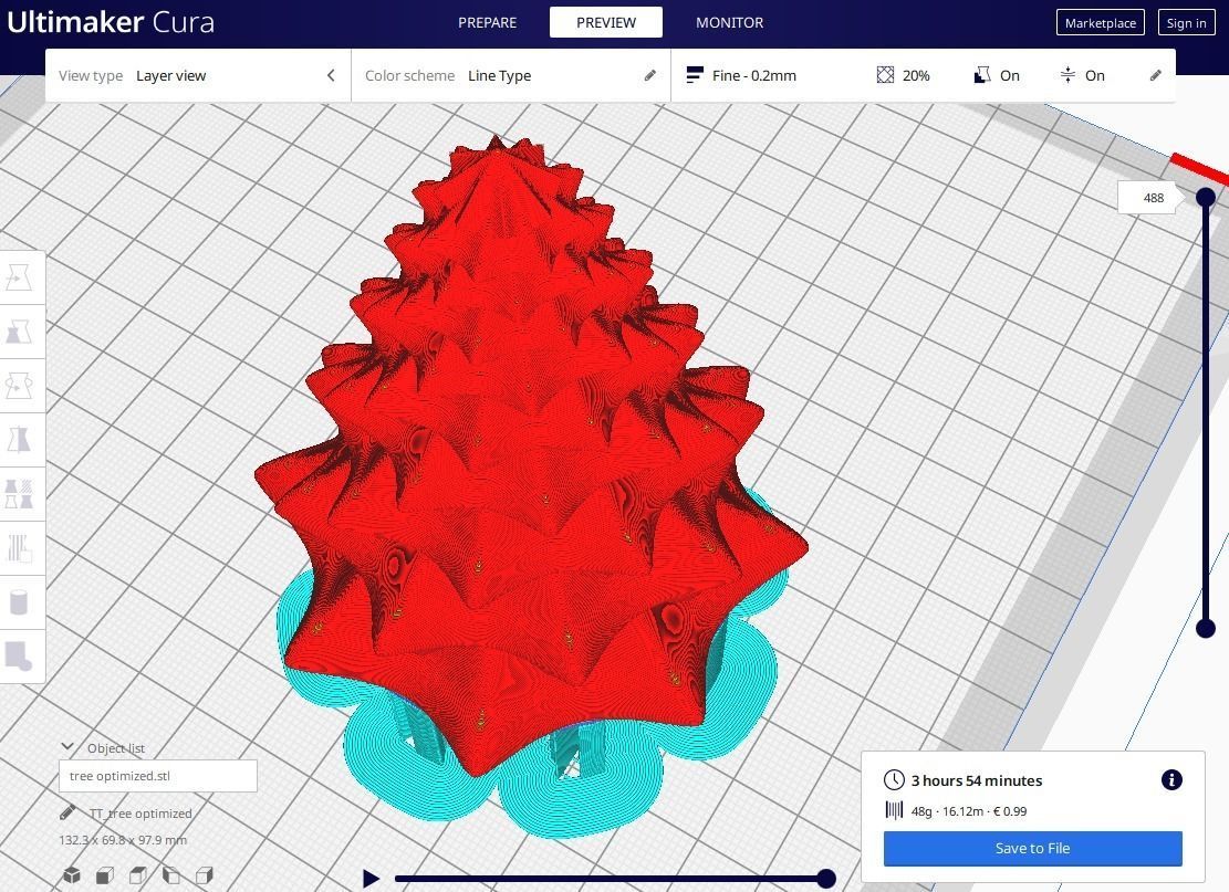 Christmas tree  3D print model_10
