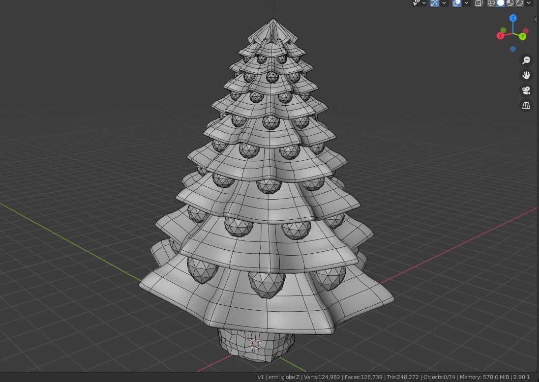 Christmas tree  3D print model_15