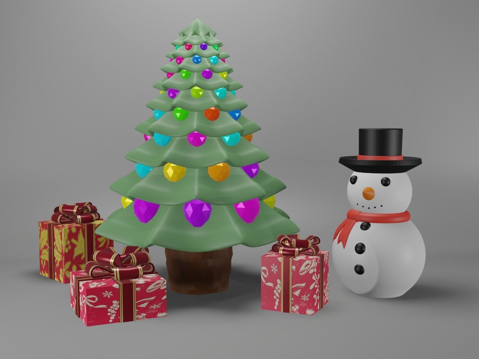 Christmas tree  3D print model_5