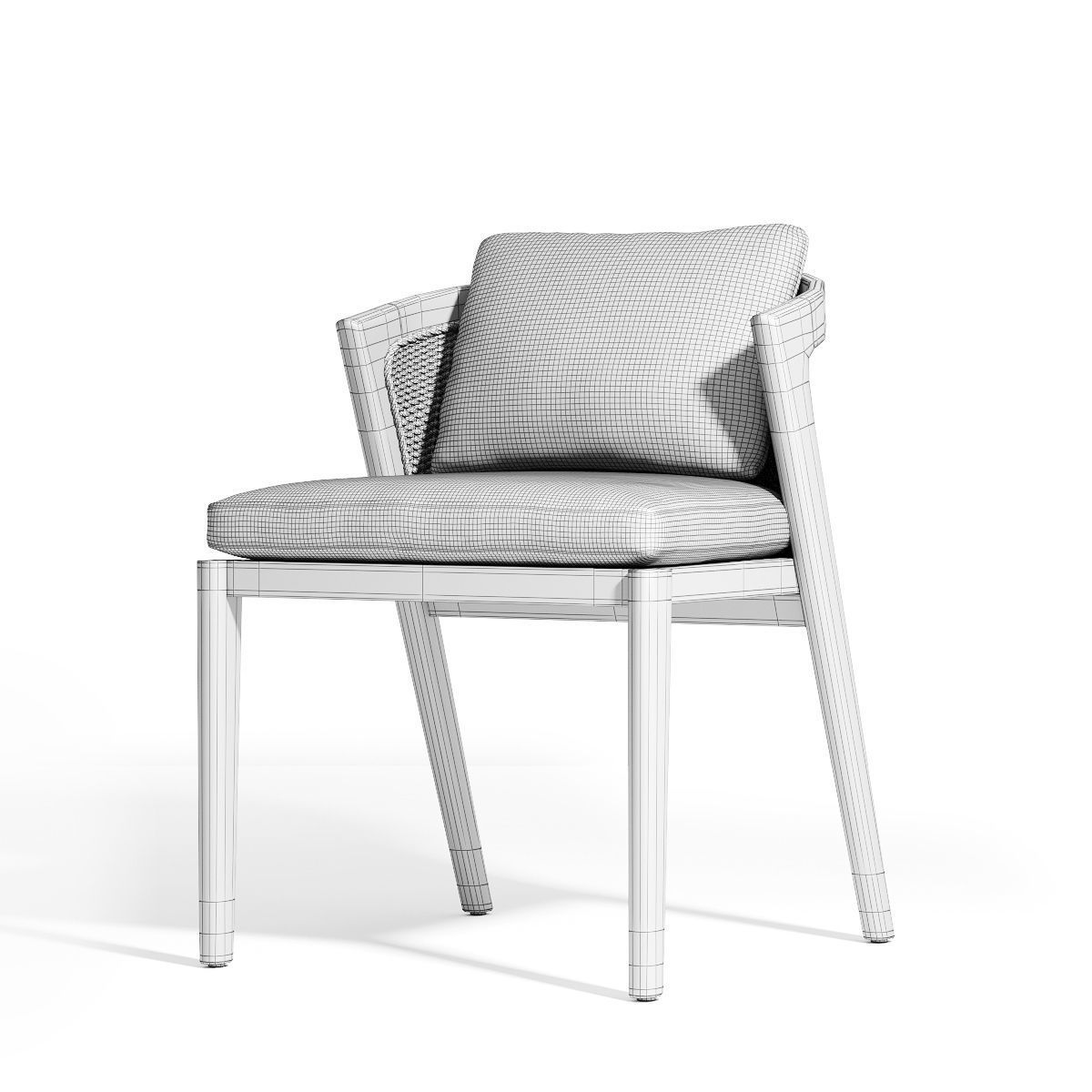 MALTA TEAK DINING SET 3D model_18