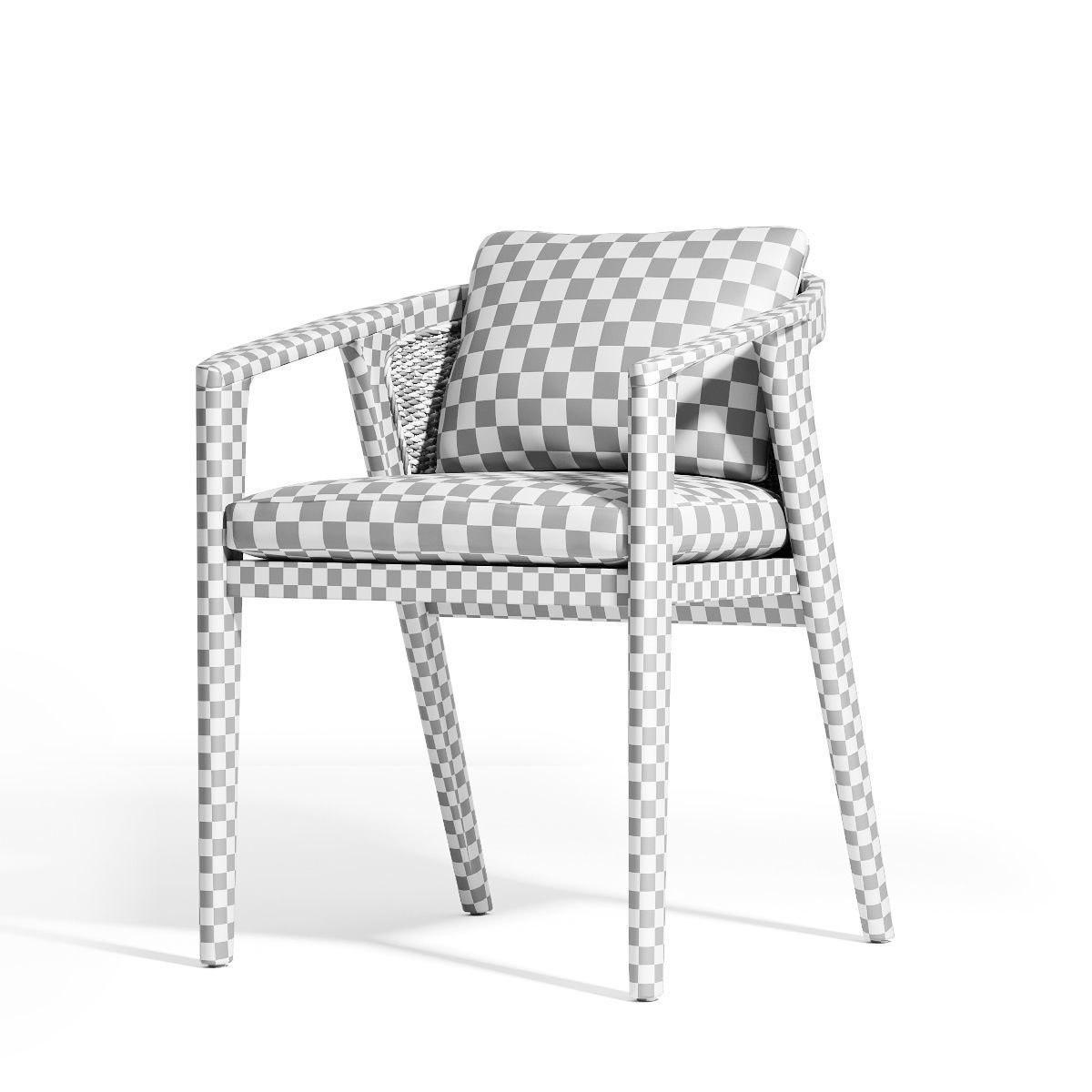 MALTA TEAK DINING SET 3D model_19