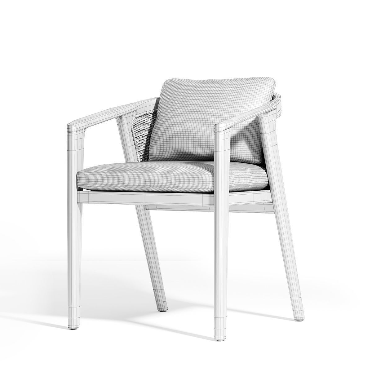 MALTA TEAK DINING SET 3D model_17