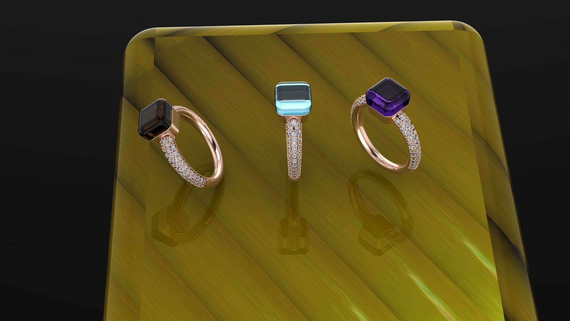 color ring pomellato  like 3D model_1