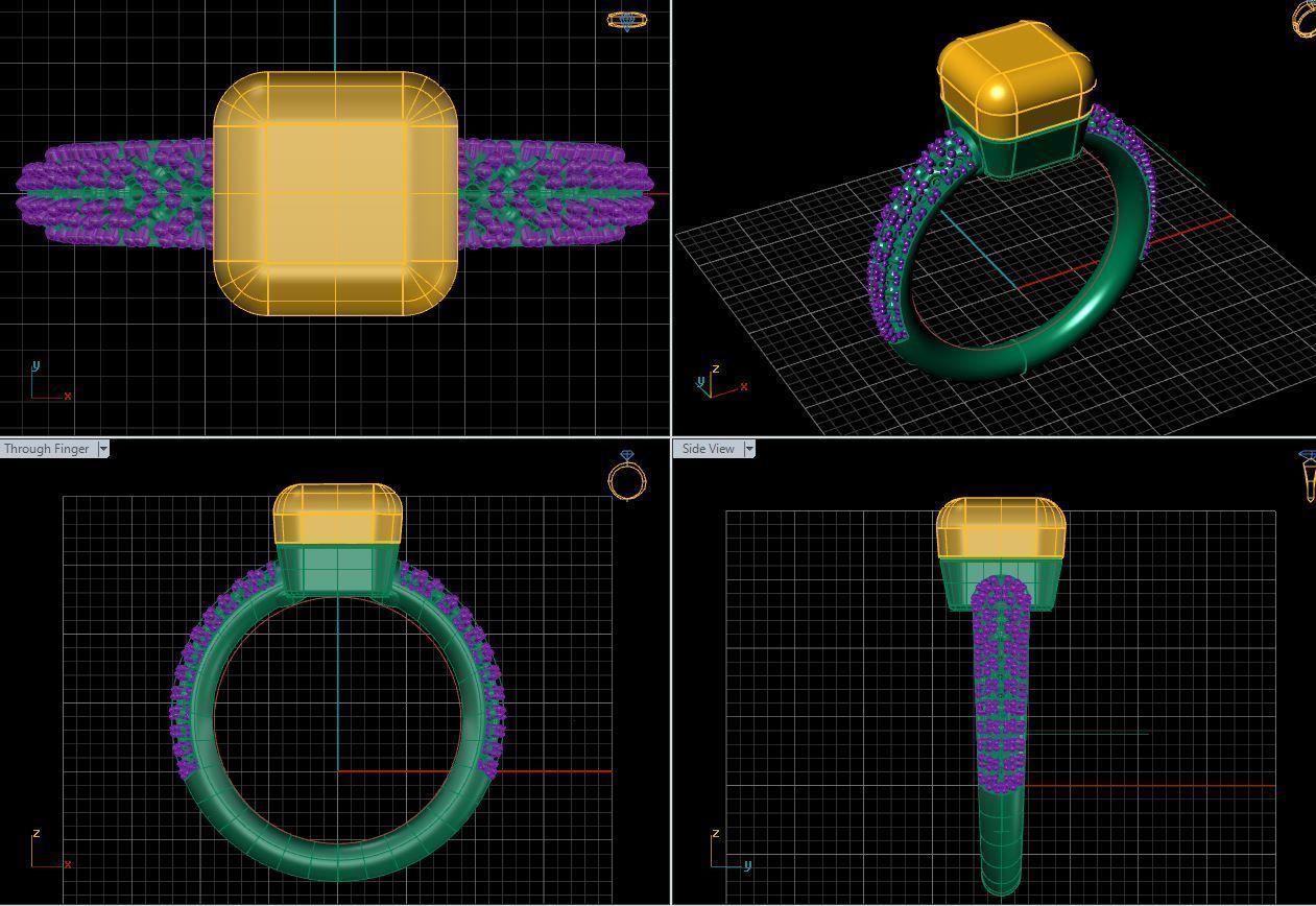 color ring pomellato  like 3D model_3