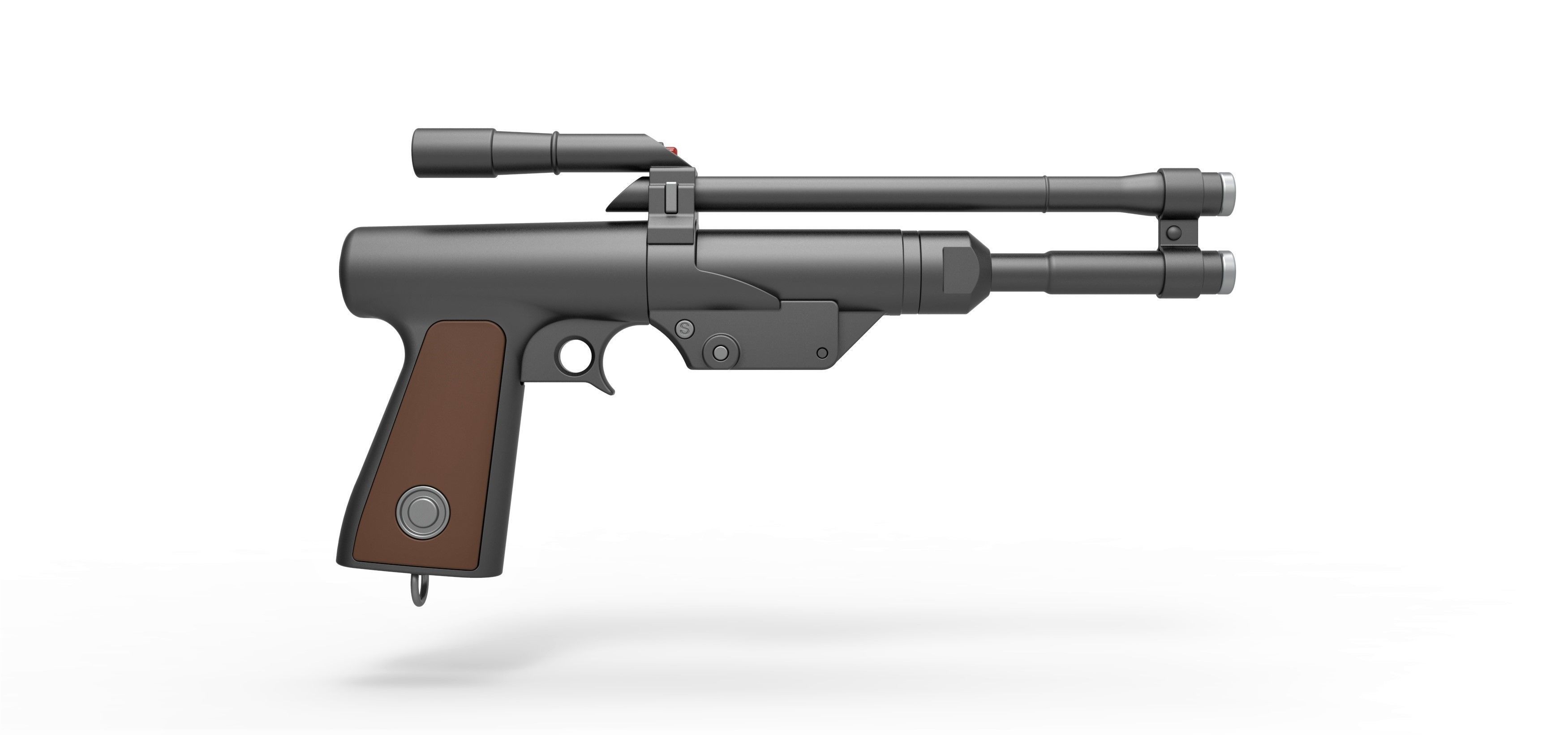 Blaster Pistol of Boba Fett from The Mandalorian TV series 3D model_13