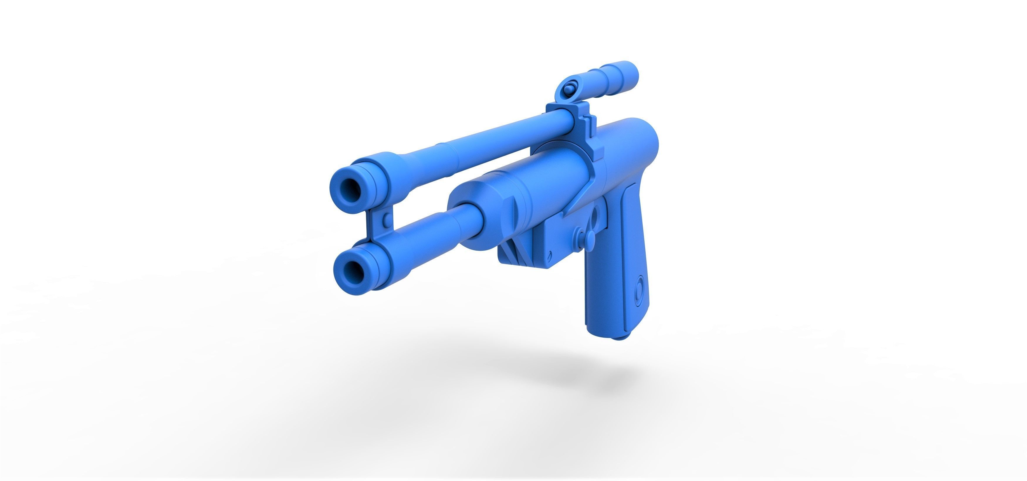 Blaster Pistol of Boba Fett from The Mandalorian TV series 3D model_17