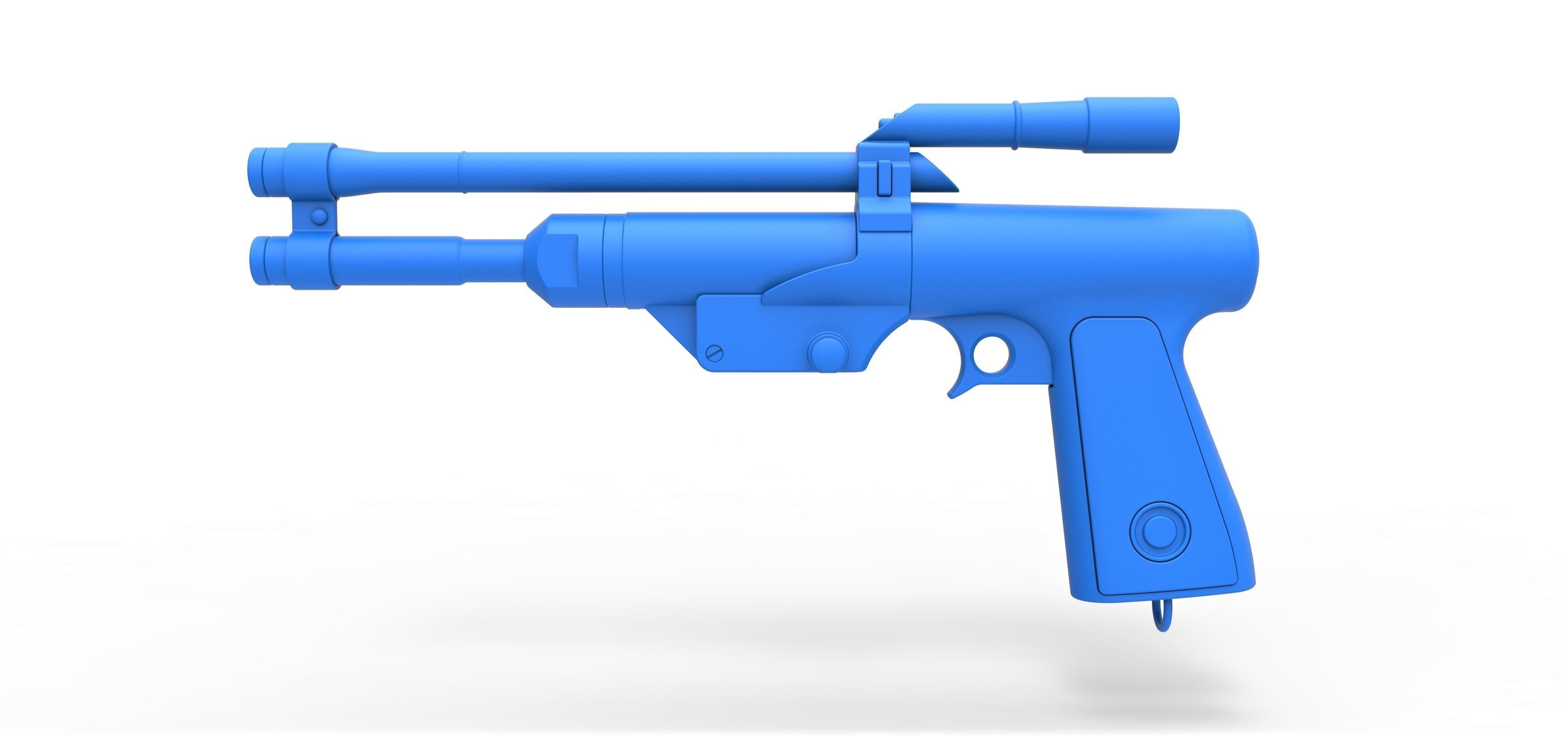 Blaster Pistol of Boba Fett from The Mandalorian TV series 3D model_18