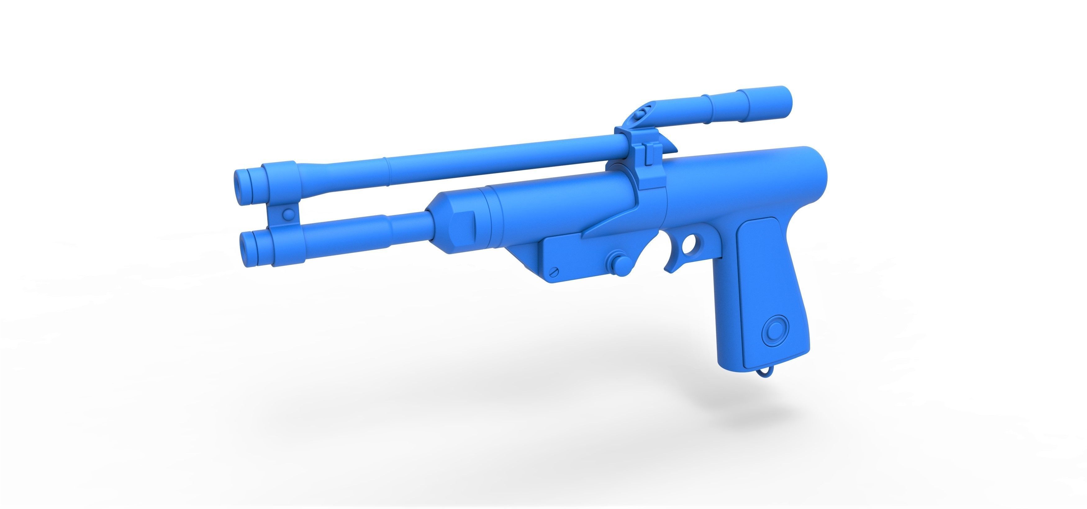 Blaster Pistol of Boba Fett from The Mandalorian TV series 3D model_15
