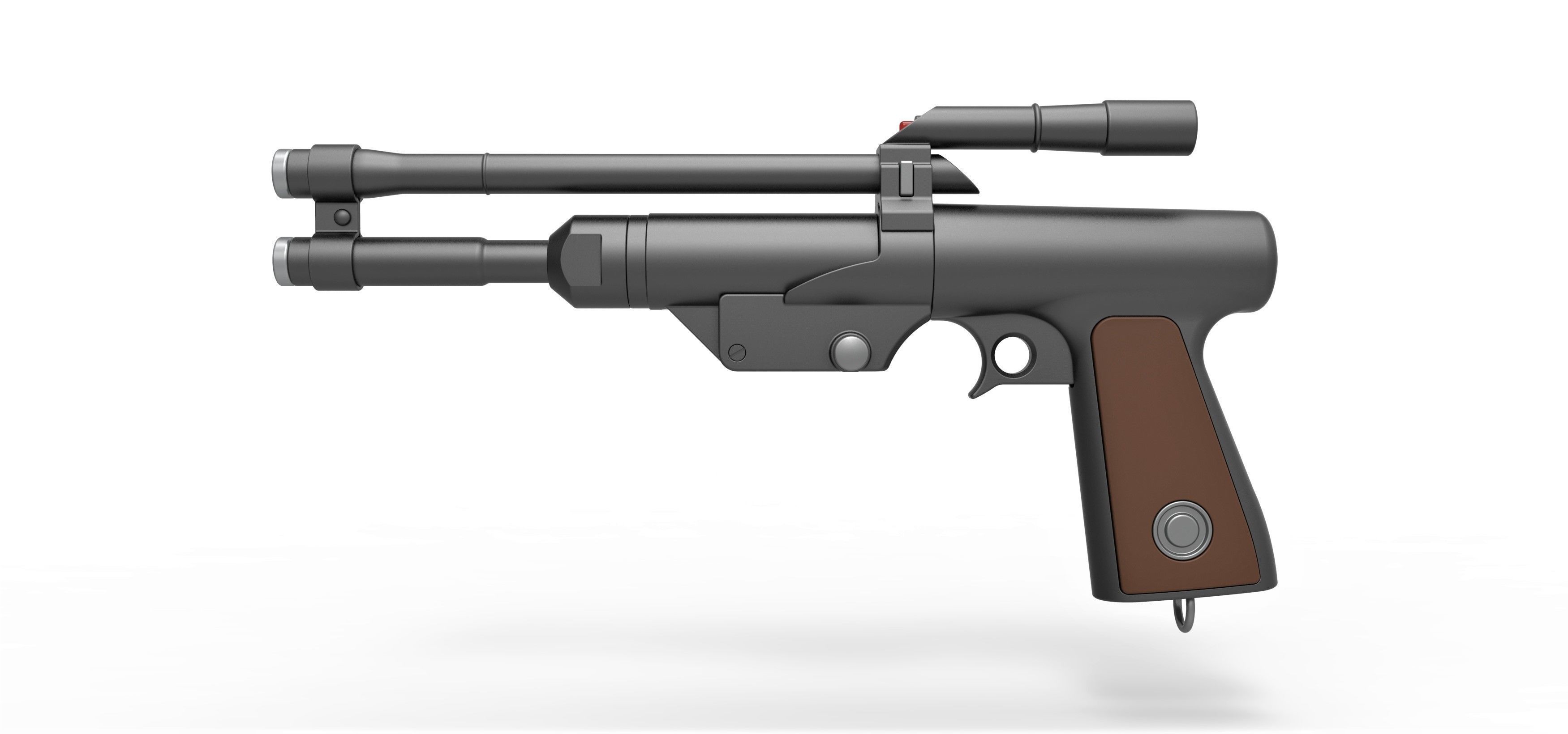 Blaster Pistol of Boba Fett from The Mandalorian TV series 3D model_6