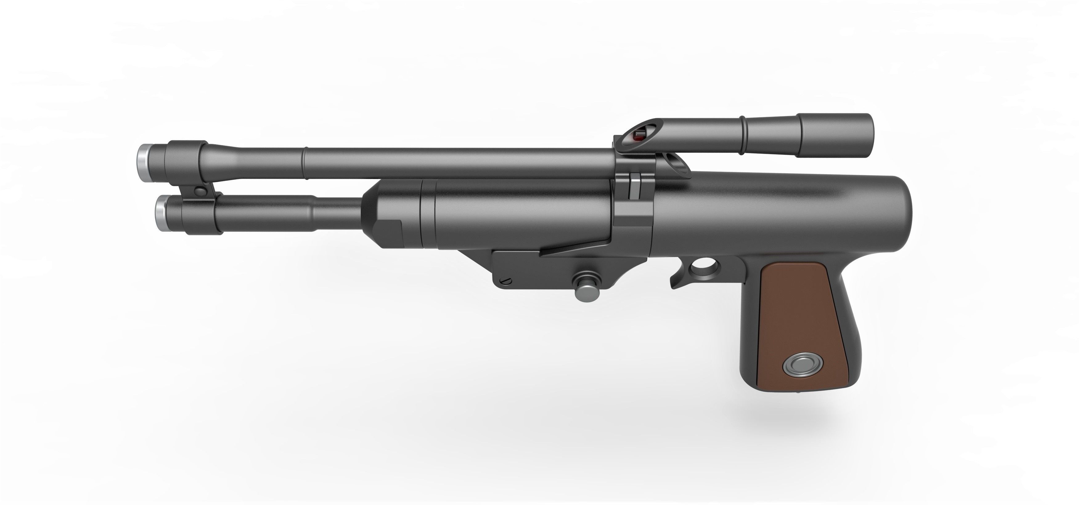 Blaster Pistol of Boba Fett from The Mandalorian TV series 3D model_7