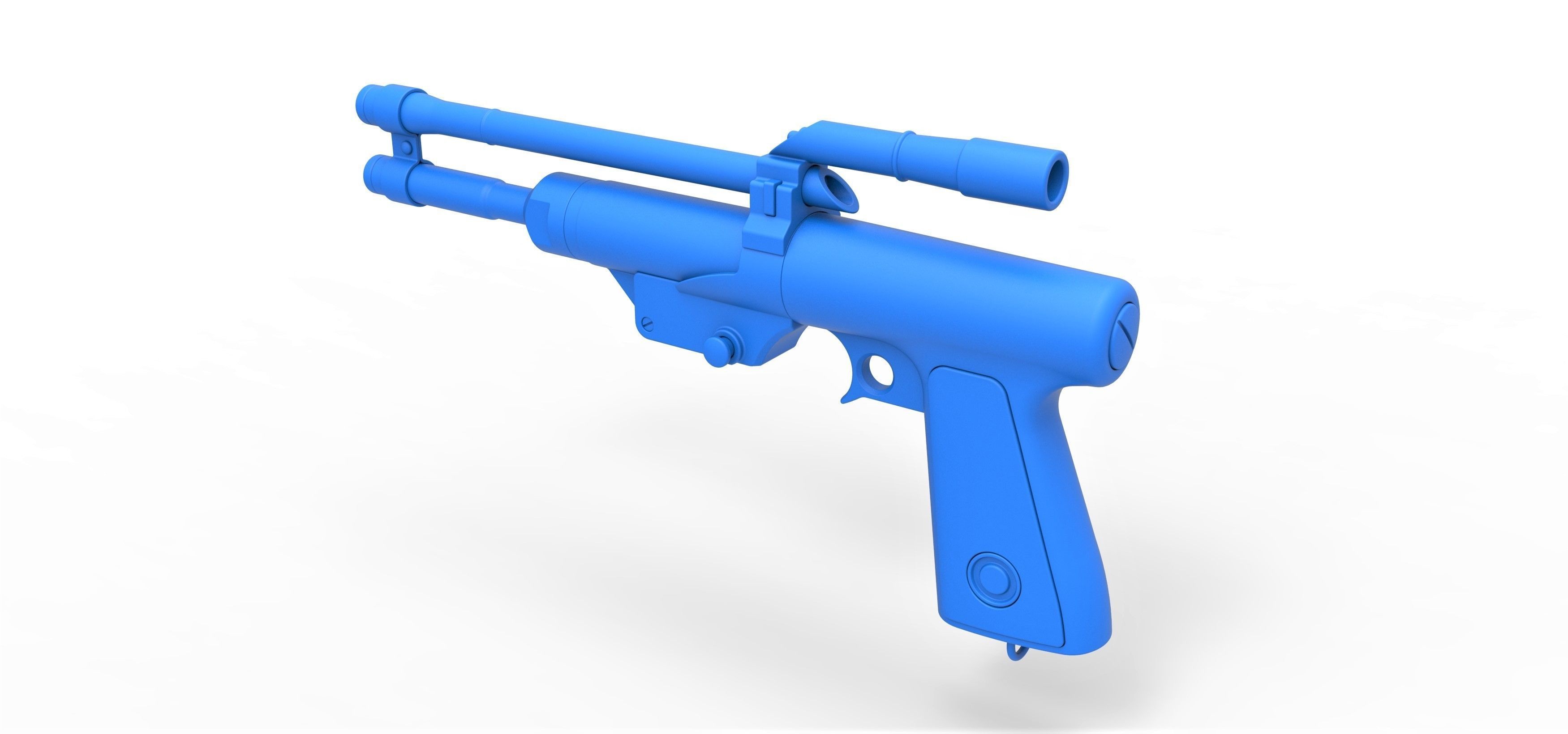 Blaster Pistol of Boba Fett from The Mandalorian TV series 3D model_19