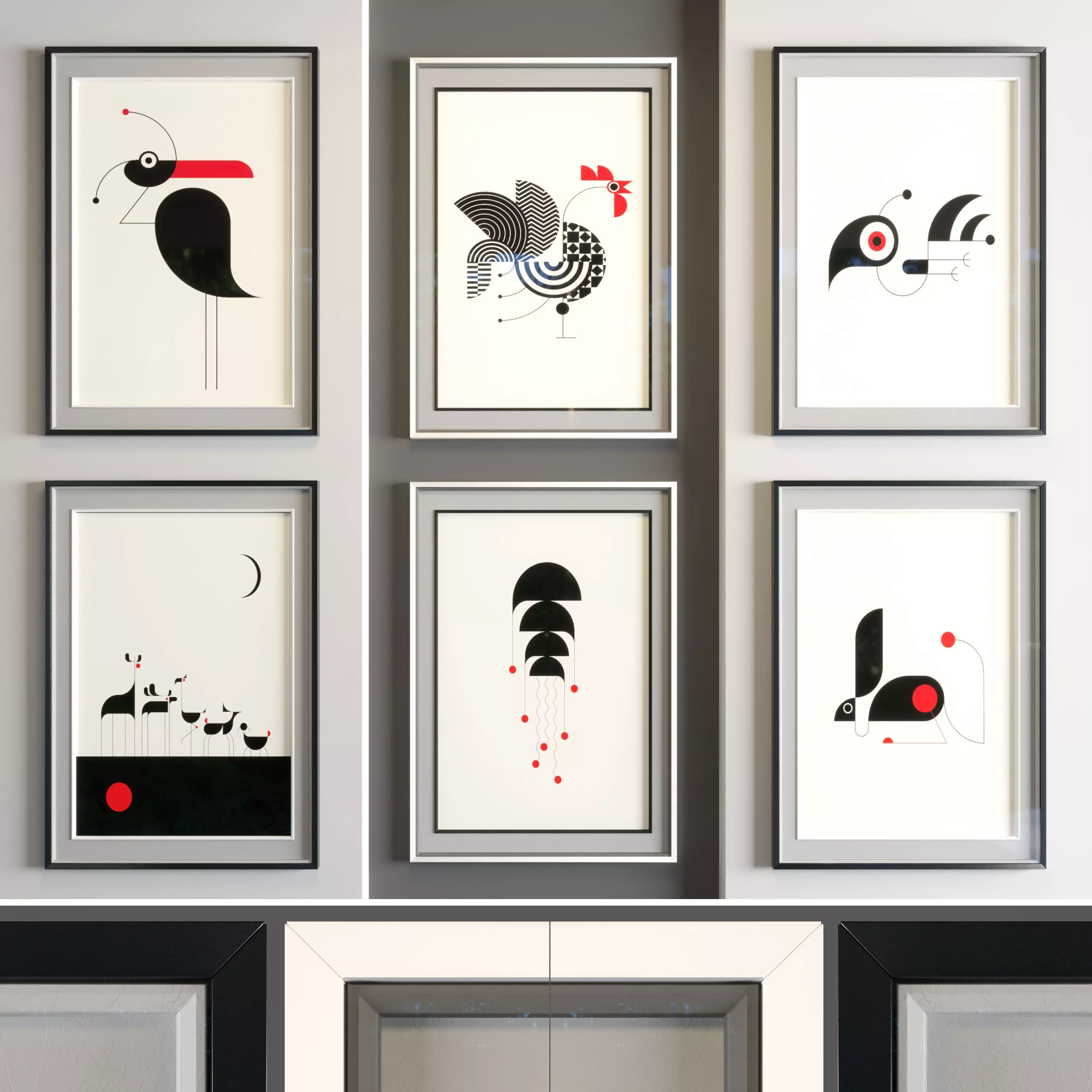 Art Frame 0105 Low-poly 3D model_0