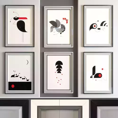 Art Frame 0105 Low-poly 3D model