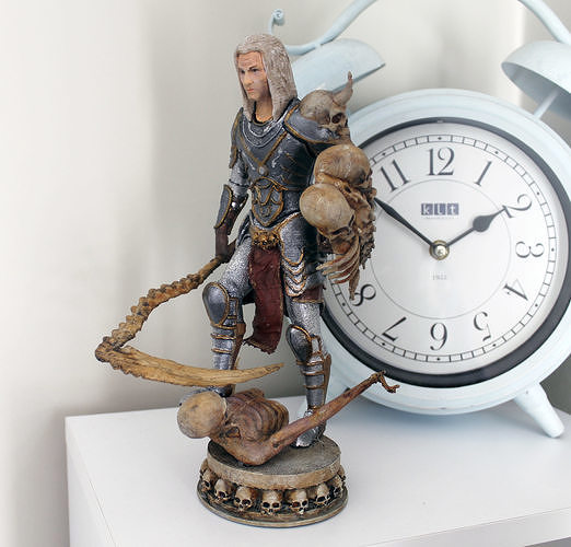 necromancer lord of rings figurine 3D print model