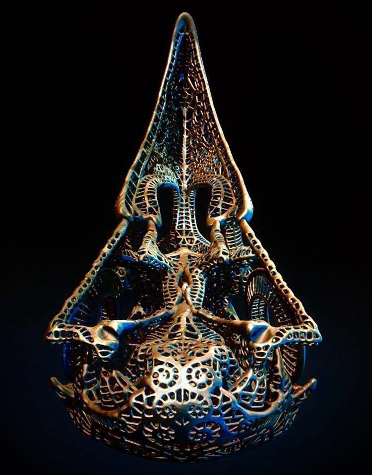 Filigree Anatomical Raven Skull - Pre-supported STL 3D print model_7