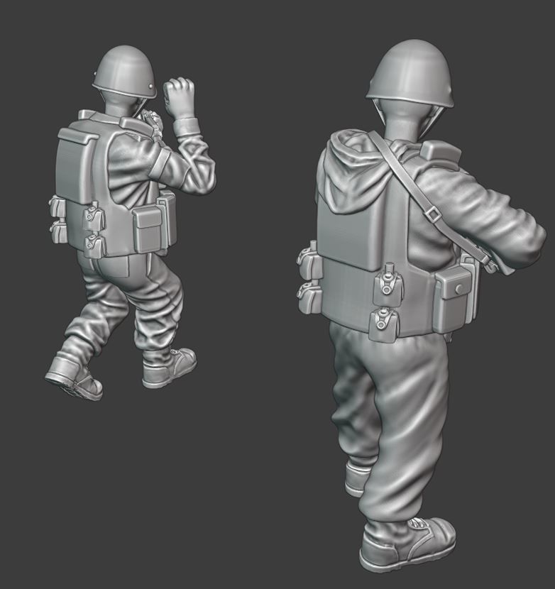 Modern Russian Riflemen - 6B4 - 28mm wargaming miniatures 3D print model_3