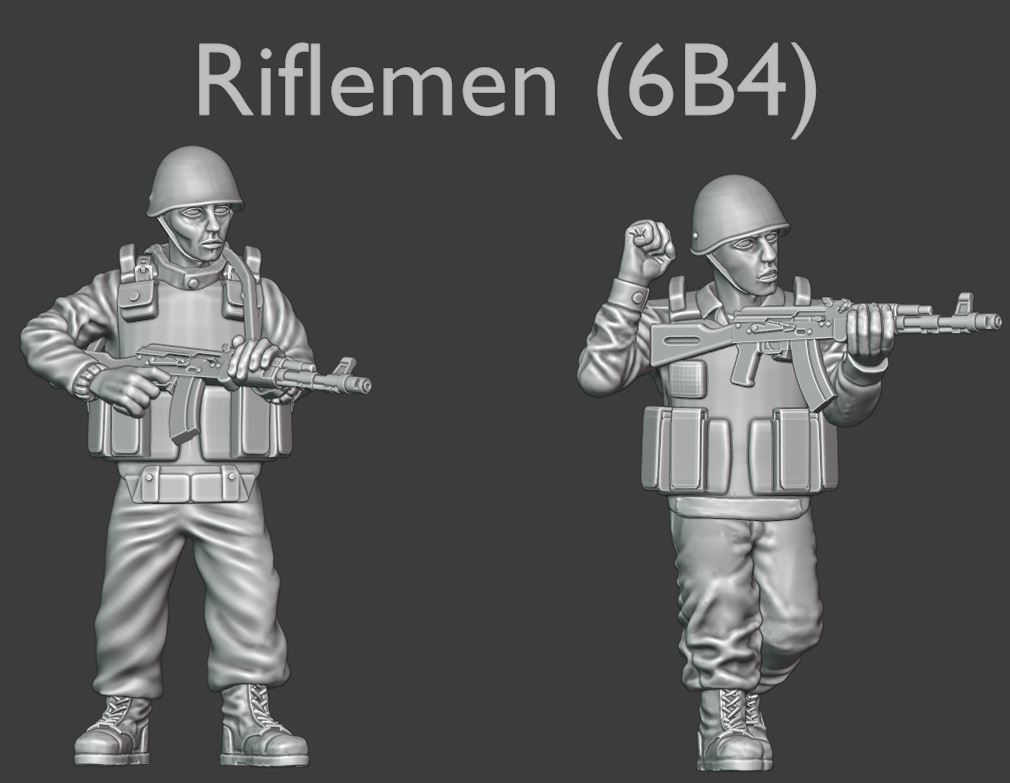 Modern Russian Riflemen - 6B4 - 28mm wargaming miniatures 3D print model_0